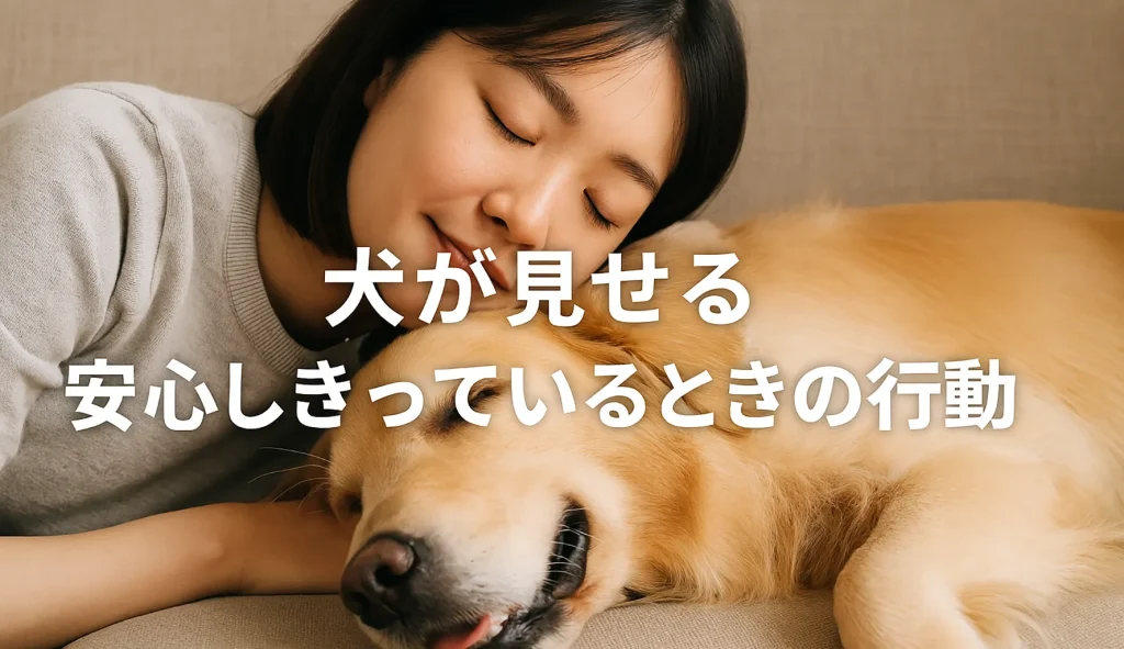 犬が見せる「安心しきっているときの行動」