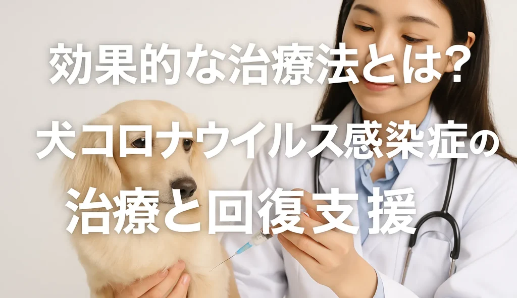 効果的な治療法とは?犬コロナウイルス感染症の治療と回復支援