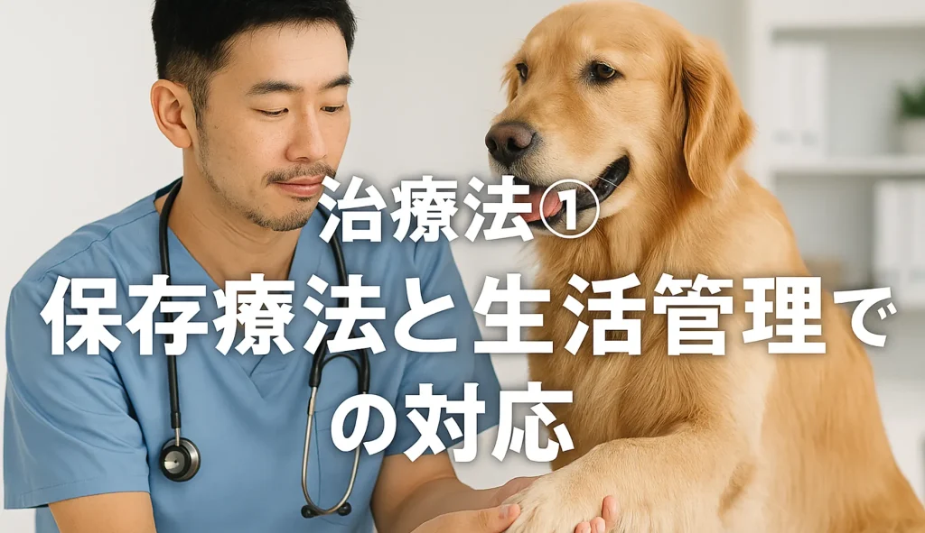 治療法①:保存療法と生活管理での対応