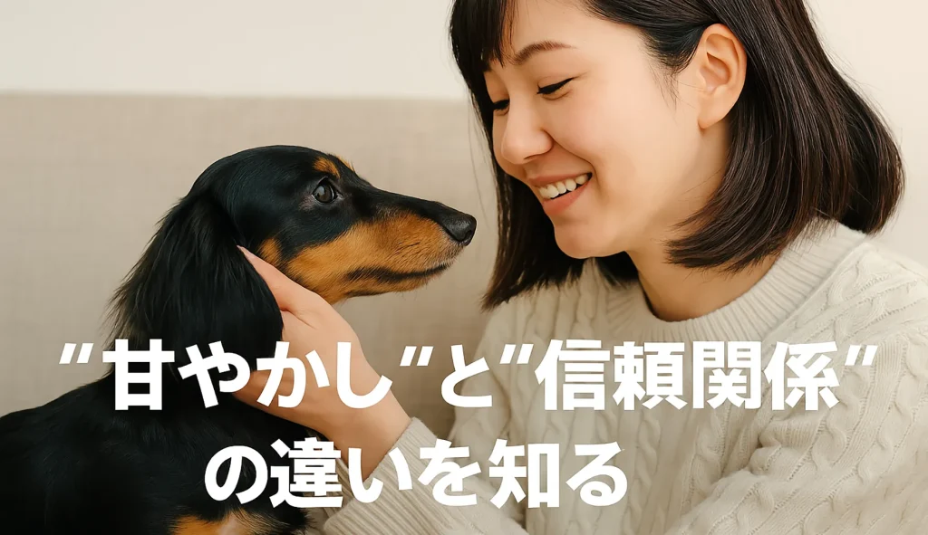 “甘やかし”と“信頼関係”の違いを知る