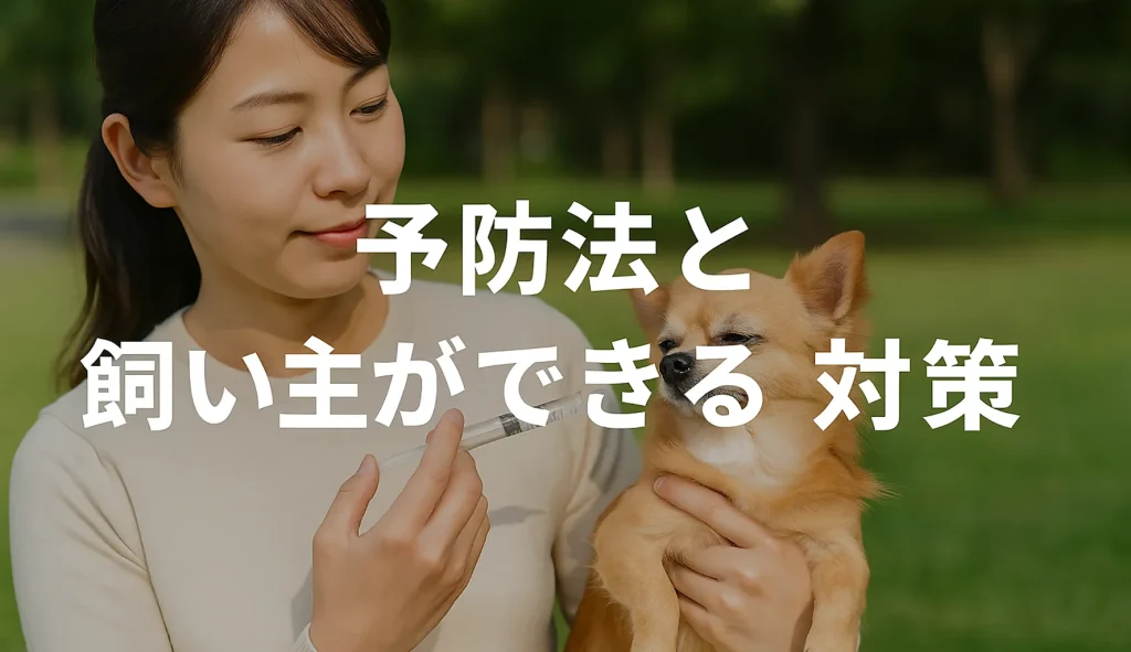 予防法と飼い主ができる対策