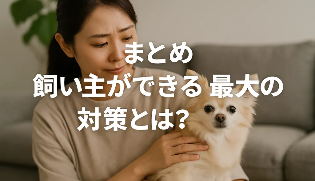 まとめ:飼い主ができる最大の対策とは?