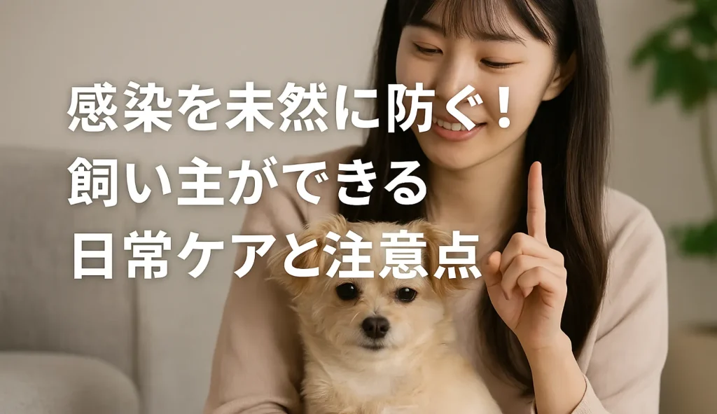 感染を未然に防ぐ！飼い主ができる日常ケアと注意点