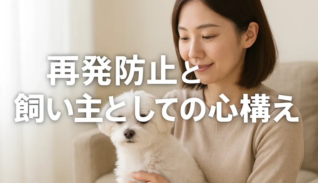 再発防止と飼い主としての心構え