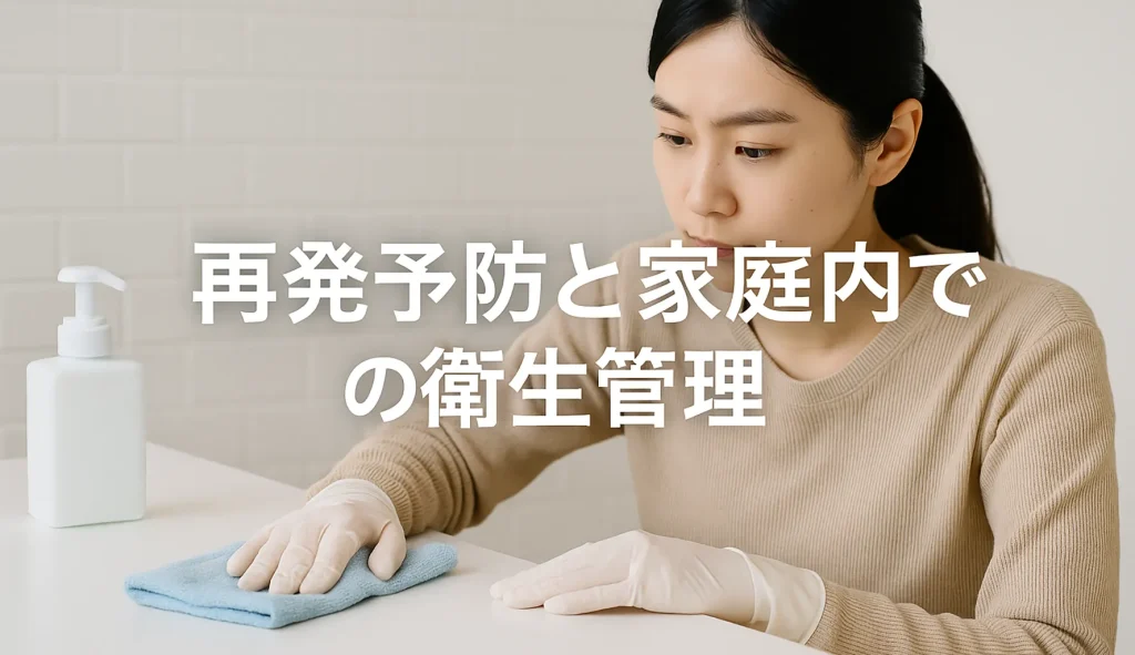 再発予防と家庭内での衛生管理