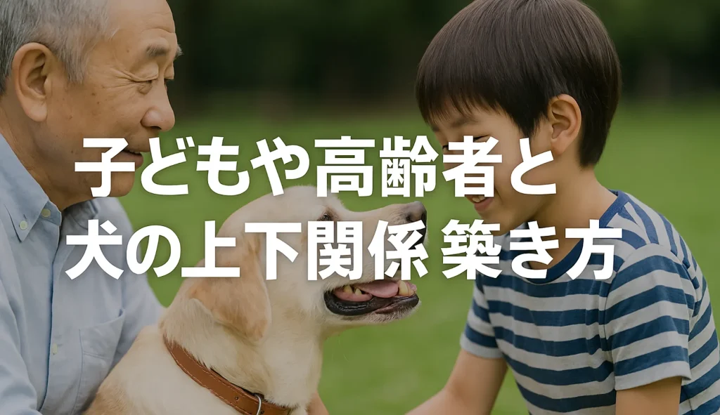 子どもや高齢者と犬の上下関係の築き方