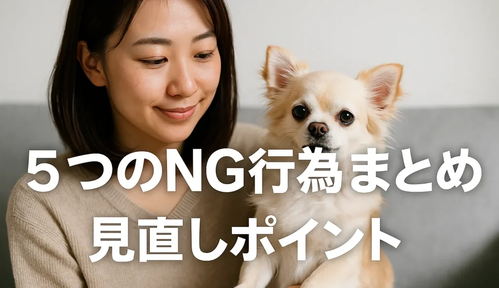 5つのNG行為まとめと見直しポイント