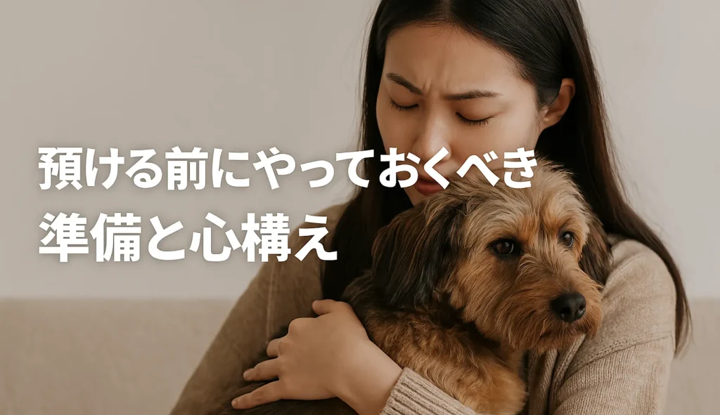 預ける前にやっておくべき準備と心構え