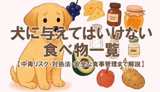 犬に与えてはいけない食べ物一覧【2025年最新版】｜中毒リスク・対処法・安全な食事管理まで解説