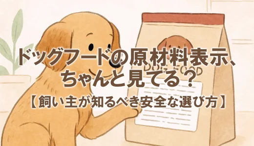ドッグフードの原材料表示、ちゃんと見てる？飼い主が知るべき安全な選び方