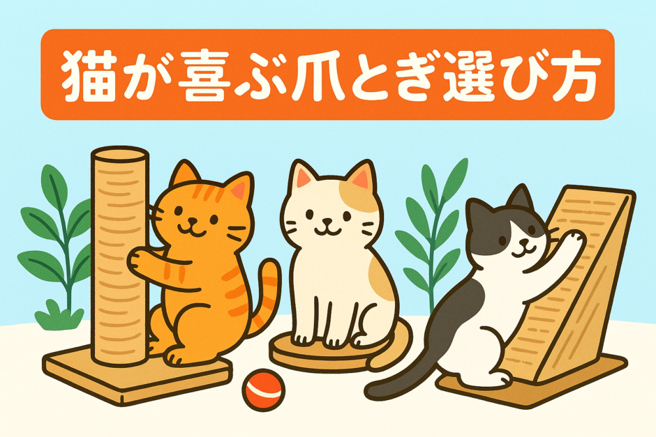 猫が喜ぶ爪とぎ選び方